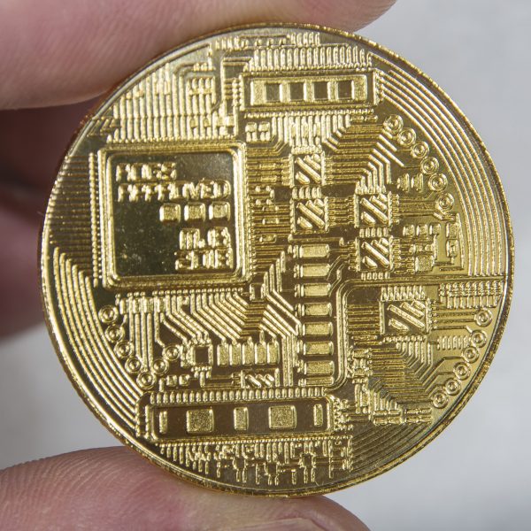 Bitcoin mince kovová